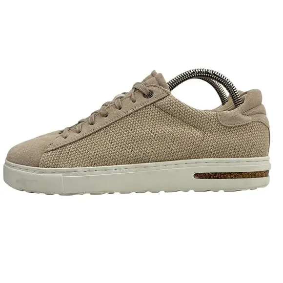 Birkenstock Sneaker Bend Low Canvas Suede 38 7 Women's Sandcastle Athletic Shoes - Picture 4 of 10